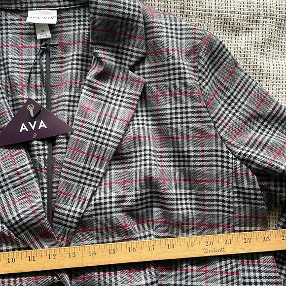 🎯60% OFF! Ava & Viv gray plaid blazer - Picture 5 of 8